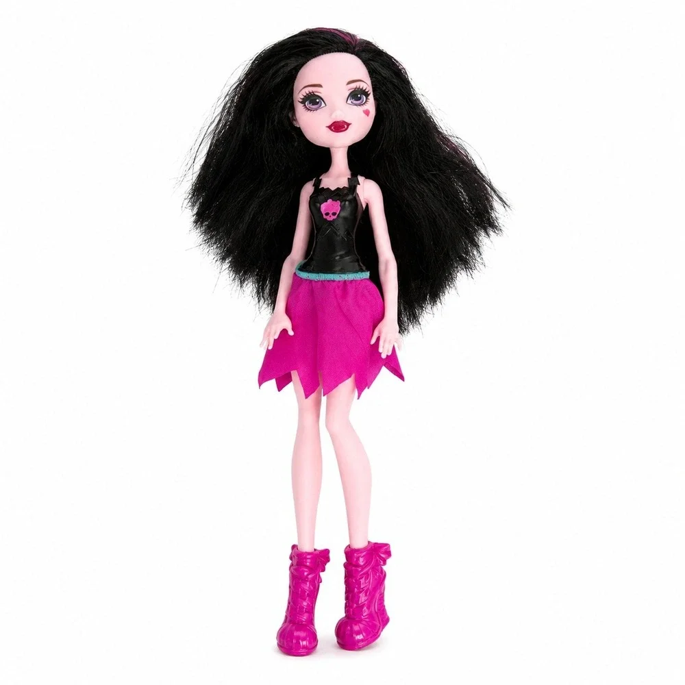 Monster High Draculaura Doll DNV67 Pink Black Vampire Bat Skirt Boots Mattel